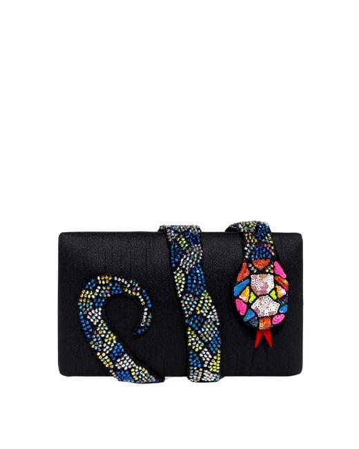Simitri Black Kaa Clutch