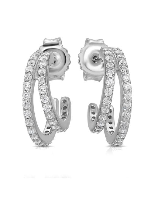 Native Gem Metallic Evil Twin Huggie Earring