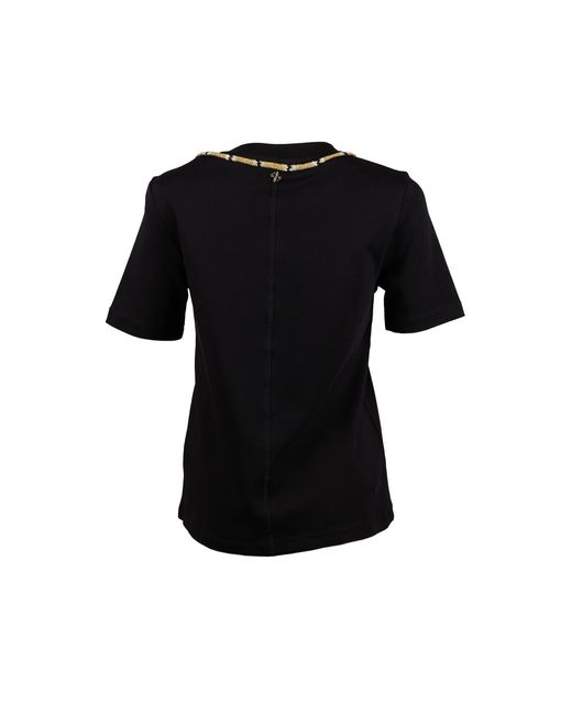 House of Laines London Black Laines Couture Embellished & Wrap Around Snake T-Shirt