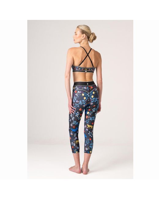 Jessie Zhao New York Blue Amazon Rainforest Sports Bra