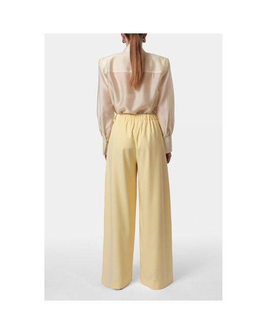 AGGI by HALEWSKI Natural Sarita Butter Elegant Shirt With Long Sleeves