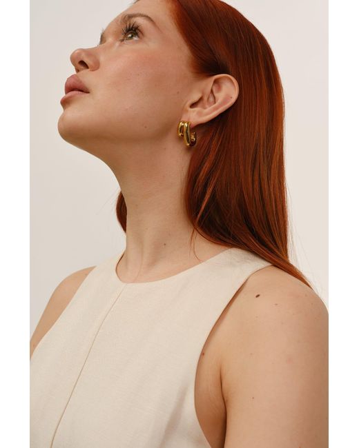 Zynnia Collective Metallic Illusion Hoops