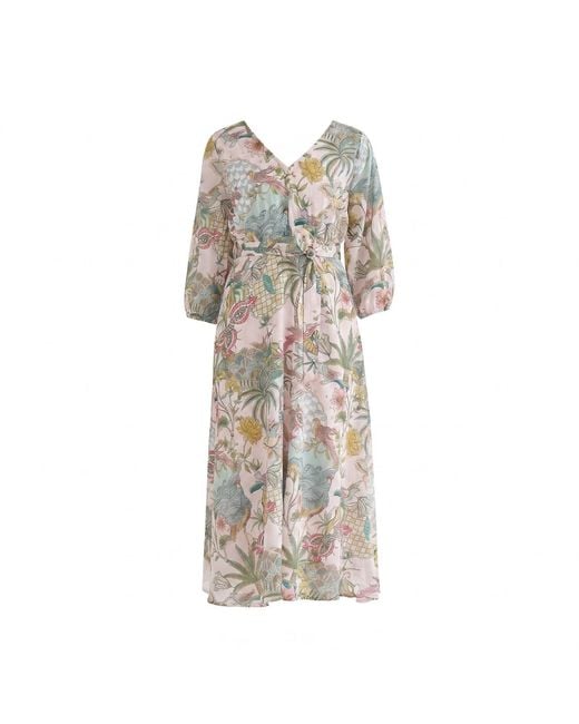 Maison Qala Natural Iris Dress
