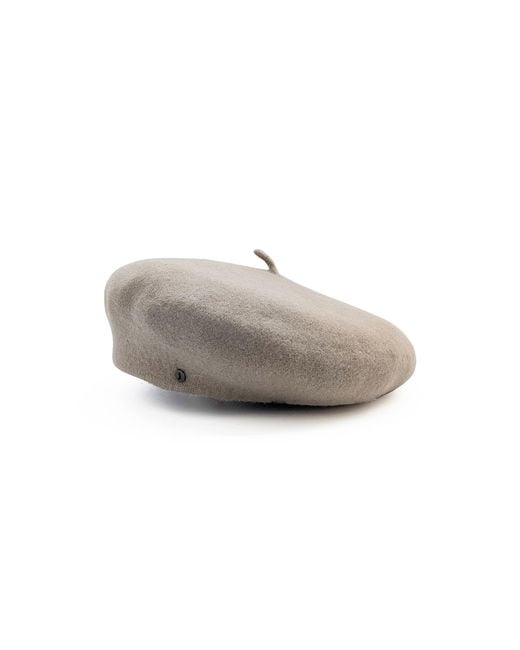 DORIA 1905 Gray Neutrals Neutral Wool Felt Basque Cap