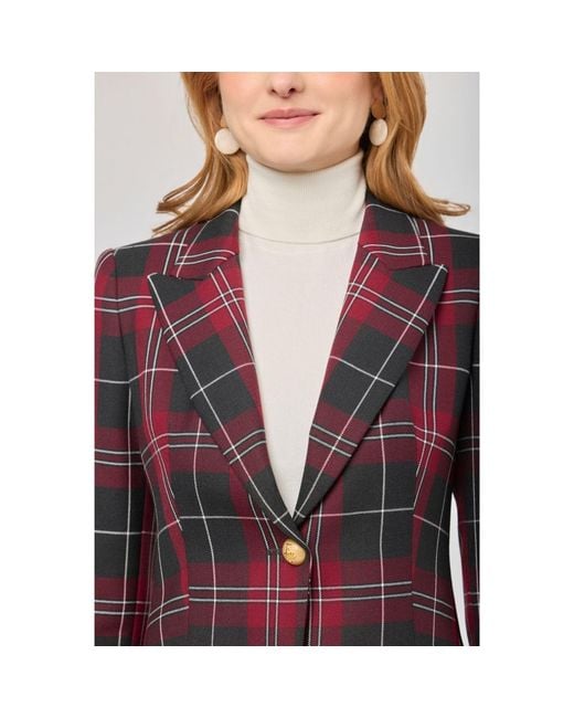 The Extreme Collection Red Tartan Check Blazer Gregor