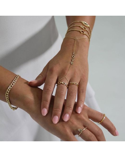 Neshi Designs Metallic Inluv Hand Chain