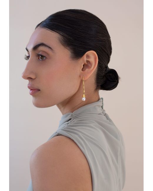 Zynnia Collective Metallic Long Bud Earrings