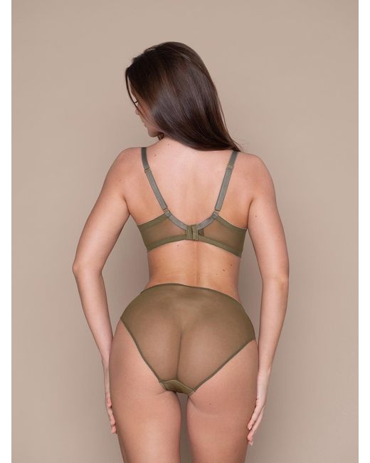 BonBon Lingerie Brown Roses Full Brief
