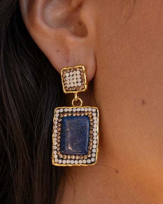Ornare the Label Blue Aria Earrings – Lapis Lazuli