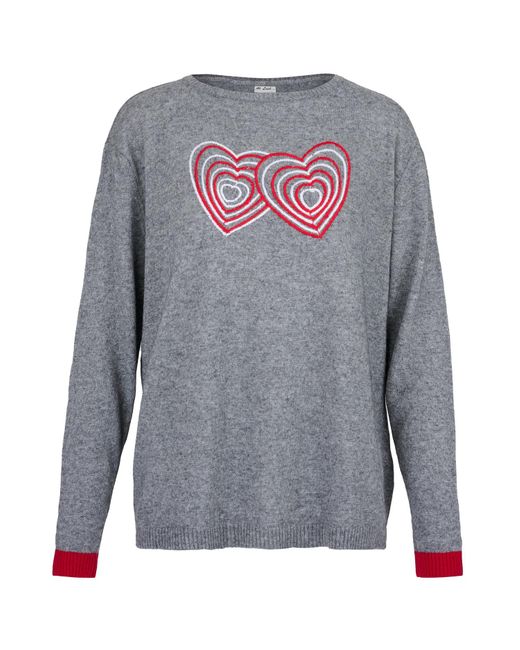 At Last Gray Cashmere Mix Sweater