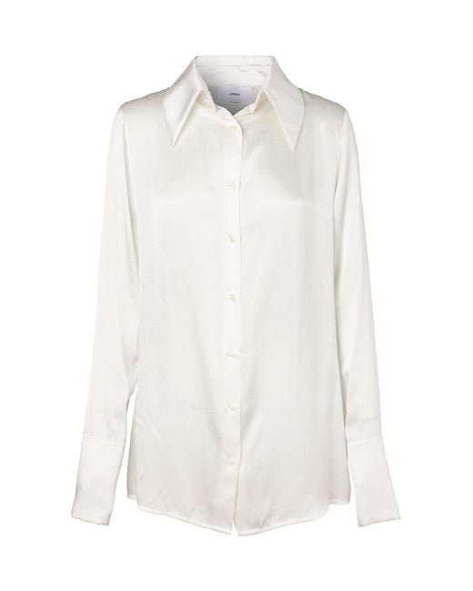 Nike White The Silk Blouse