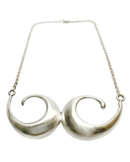 Tg-Jewellery by Tamara Gervasio Metallic Conchiglia Choker Necklace – Handcrafted Sterling