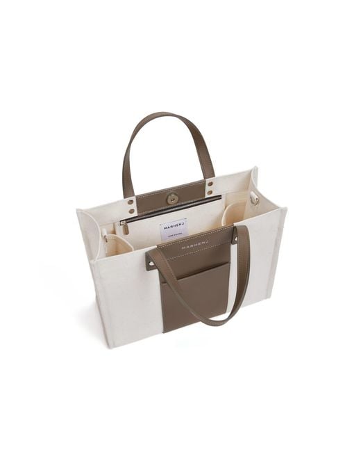 MARHEN.J Brown Neutrals Canvas Shoulder Bag Kai