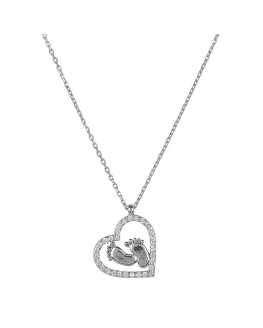 Latelita London Metallic Heart Mum Pendant Necklace
