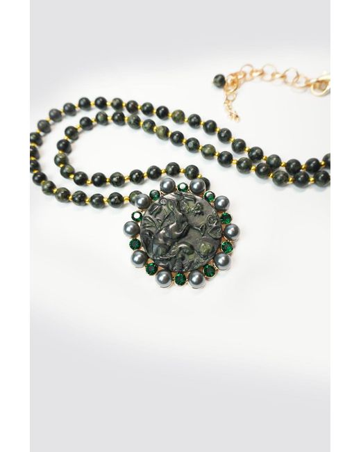 Natalia Petruch Metallic Mystic Rabbit Necklace