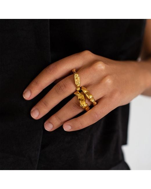 EVA REMENYI White Talisman Flow Ring