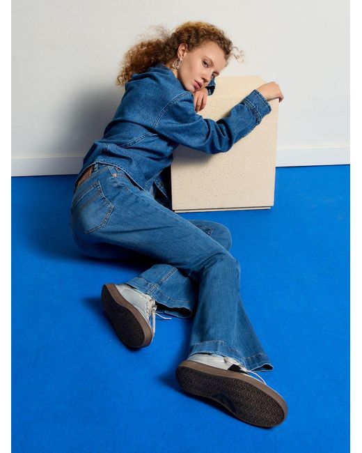 Din & Deen Blue Trumpet Flare Jeans Collection