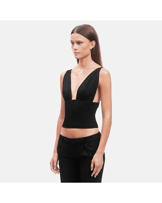 OW Collection Black Alba Top