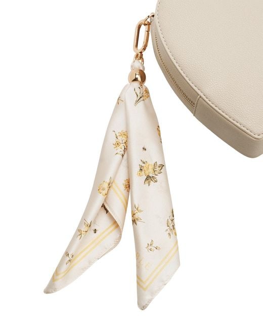 Fable England White Neutrals Heart Crossbody Bag