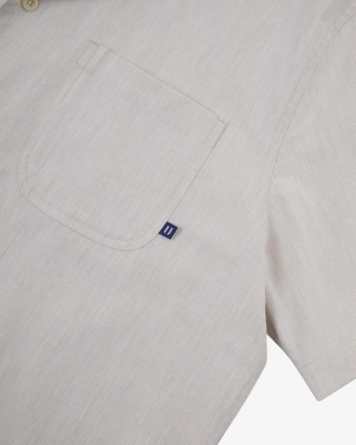 Uskees Gray Neutrals Cuban Shirt for men