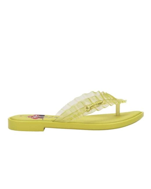 Melissa Yellow Flip Flop Slim X Ganni