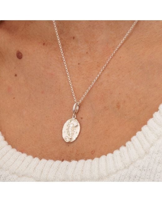 Lily Charmed Metallic Sterling Scorpio Zodiac Charm Necklace