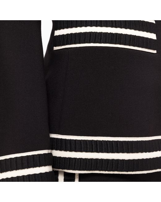 Nissa Black Single-Breasted Suit Jacket