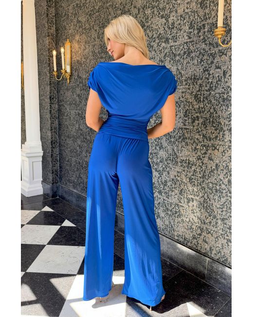 Atom Label Blue Carbon Jumpsuit
