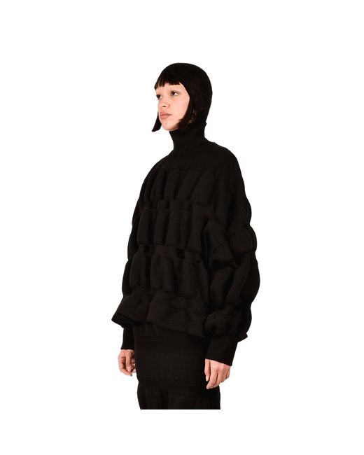 Ioana Ciolacu Black Rubber Sweatshirt