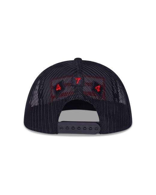 474 co Red 474 3 Bars Trucker Hat for men