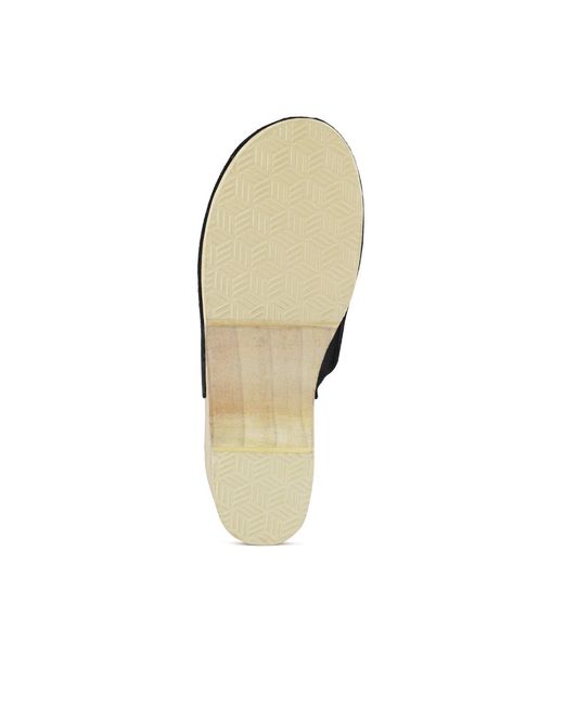 Rag & Co Black Darcie Suede Clogs