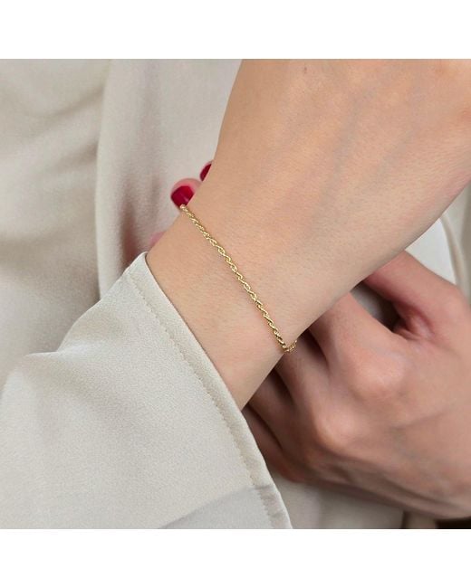 Harfi Metallic Plated Everyday Rope Chain Stacking Bracelet