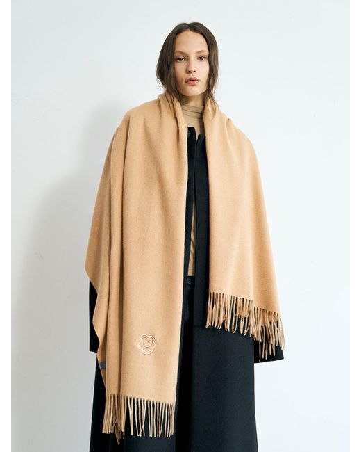 Lost Pattern Natural Neutrals The Big Shawl Oversized Cashmere Wrap