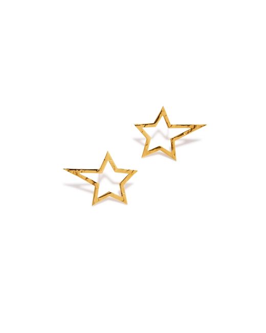 Jaredjamin Metallic Shooting Star Dust Stud Post Earrings Small