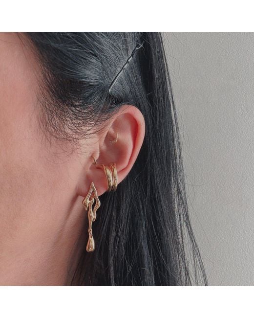 IN CAUDA VENENUM Metallic Saba Ear Cuff