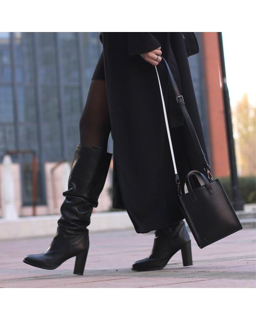 Qu Black Glam Mini Tote Bag
