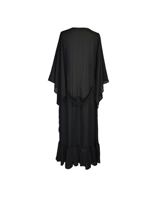 Jennafer Grace Black Janys Scarf Sleeve Kimono