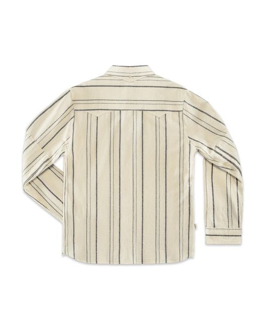 &SONS Trading Co Metallic Neutrals Folsom Western Shirt Raw Stripe for men