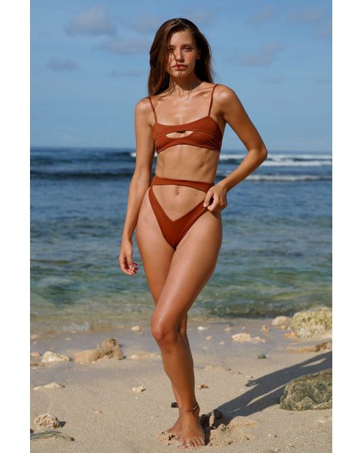 Sunsitiva White Malta Upf Bikini Bottom