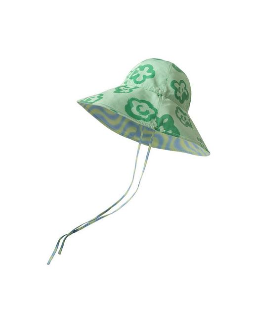 Lost Pattern Green Day Dream Reversible Sun Hat