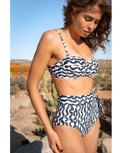 Change of Scenery White Side Tie High Waist Bottom
