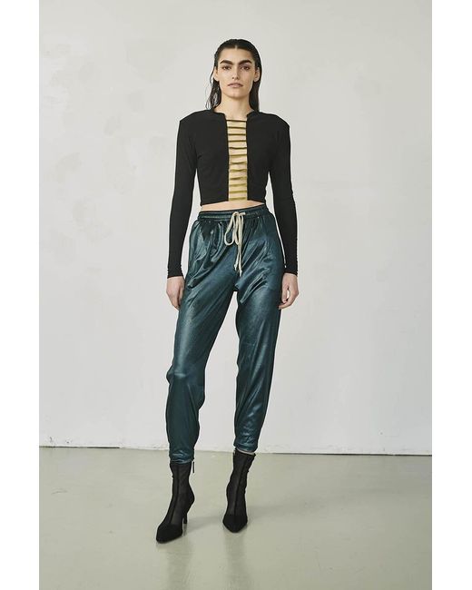 Monzlapur New York Blue Cropped Top With Straps