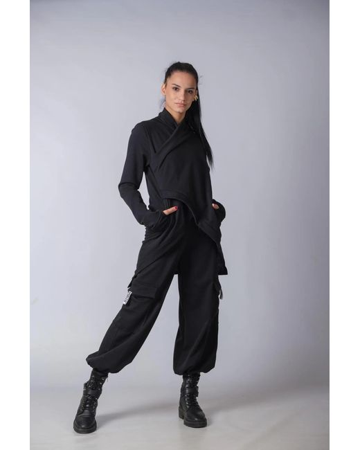 Yogi8Apparel Black New Extravagant Asymmetric Sweater