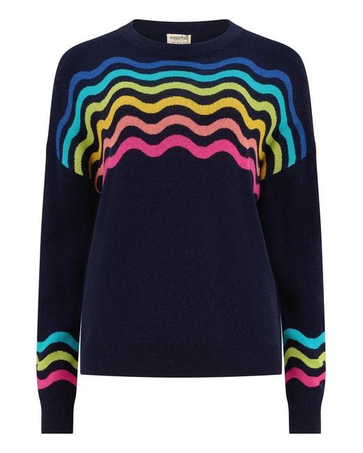 Sugarhill Blue Andi Jumper, Waves