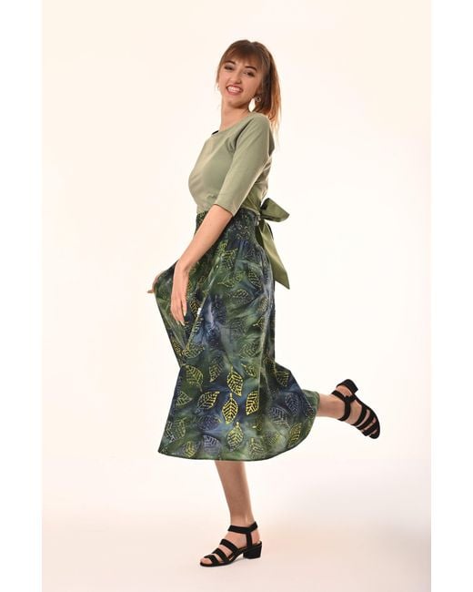 Frock Tales Green Primrose Top With Bow
