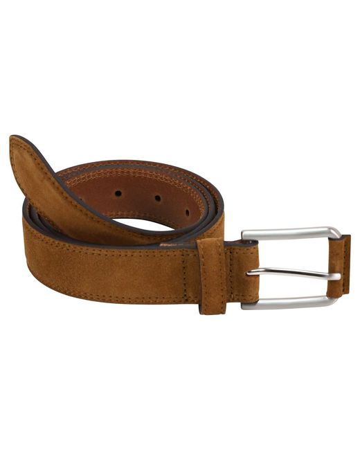 Storm Brown Ba'Al Suede Belt Tan for men