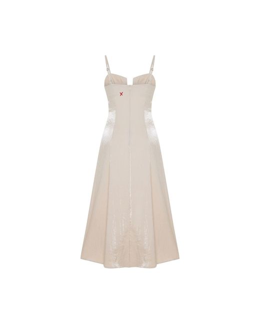 Pcfg Natural Neutrals Daydreamers Strappy Midi Dress