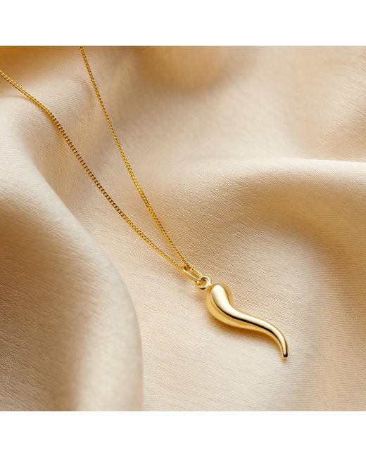 Posh Totty Designs Metallic 9Ct Horn Charm Necklace