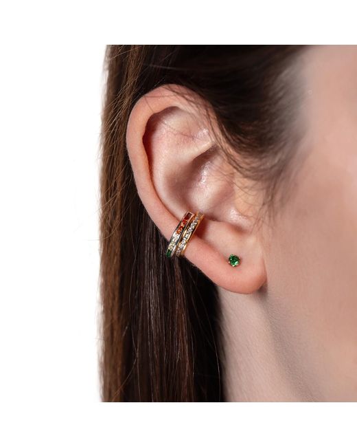 Glamrocks Jewelry Metallic Pavé Ear Cuff