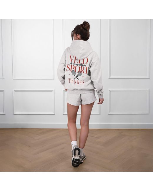 VLD Gray Jordaan Sport Tennis Hoodie